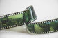 green and black framed eyeglasses