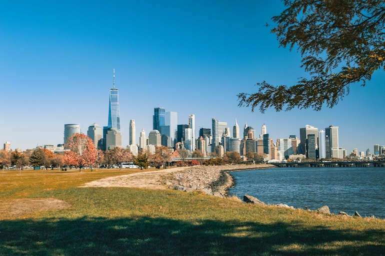 city skyline near body of water during daytime