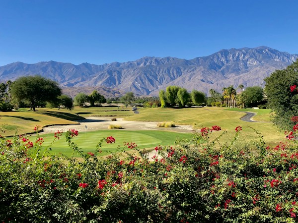 Golfers walking a fairway during a charity golf tournament