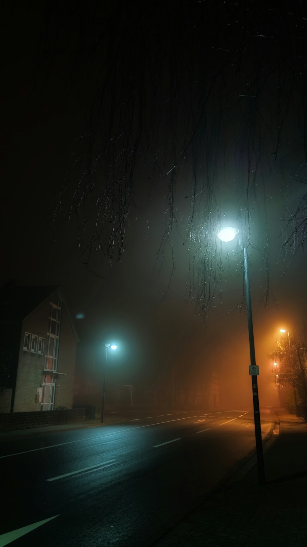 street light turned on during night time