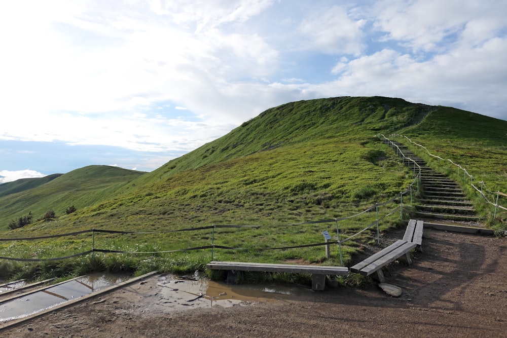 green mountain under white sky during daytime