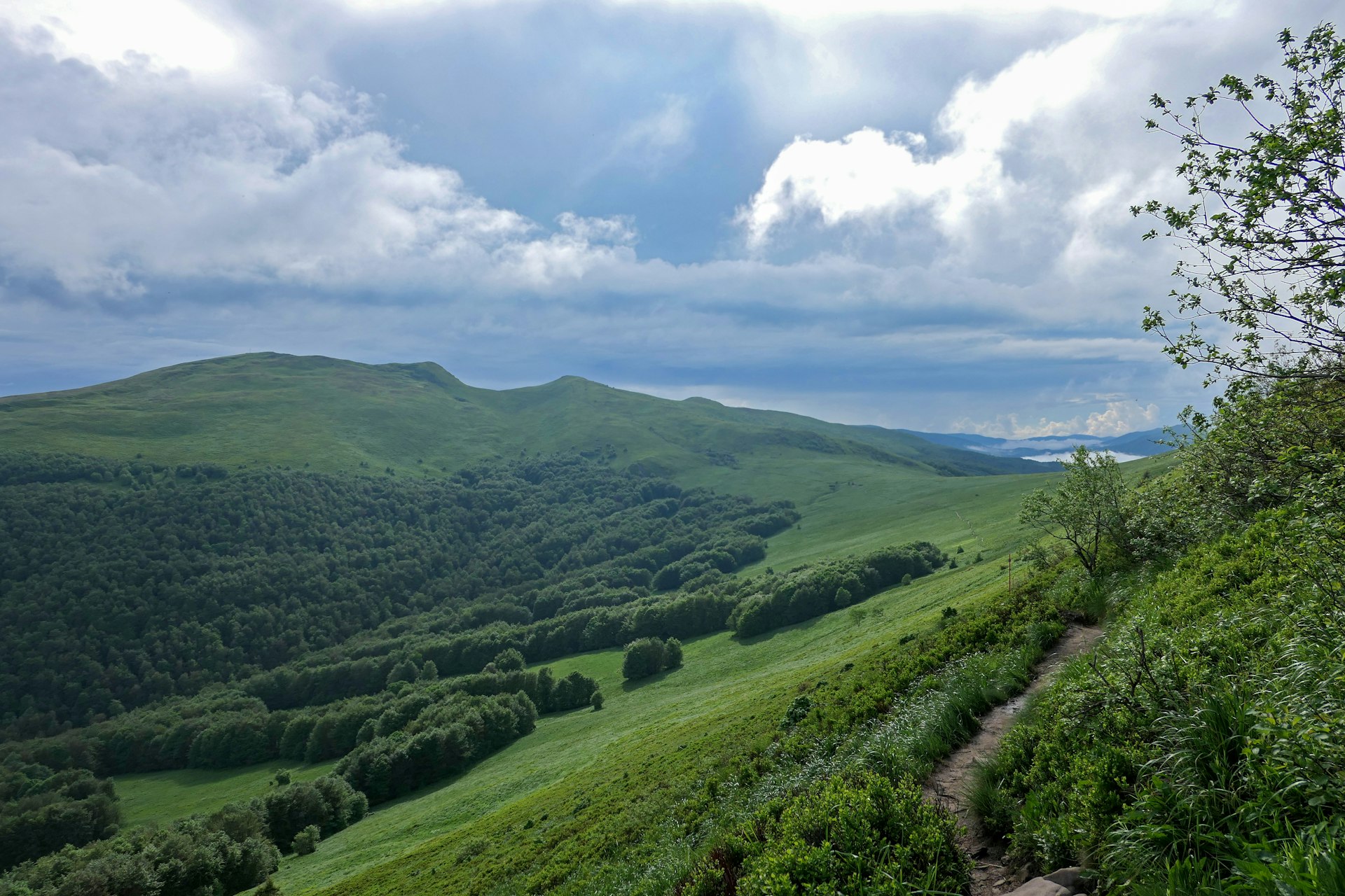 Bieszczady mountain landscape