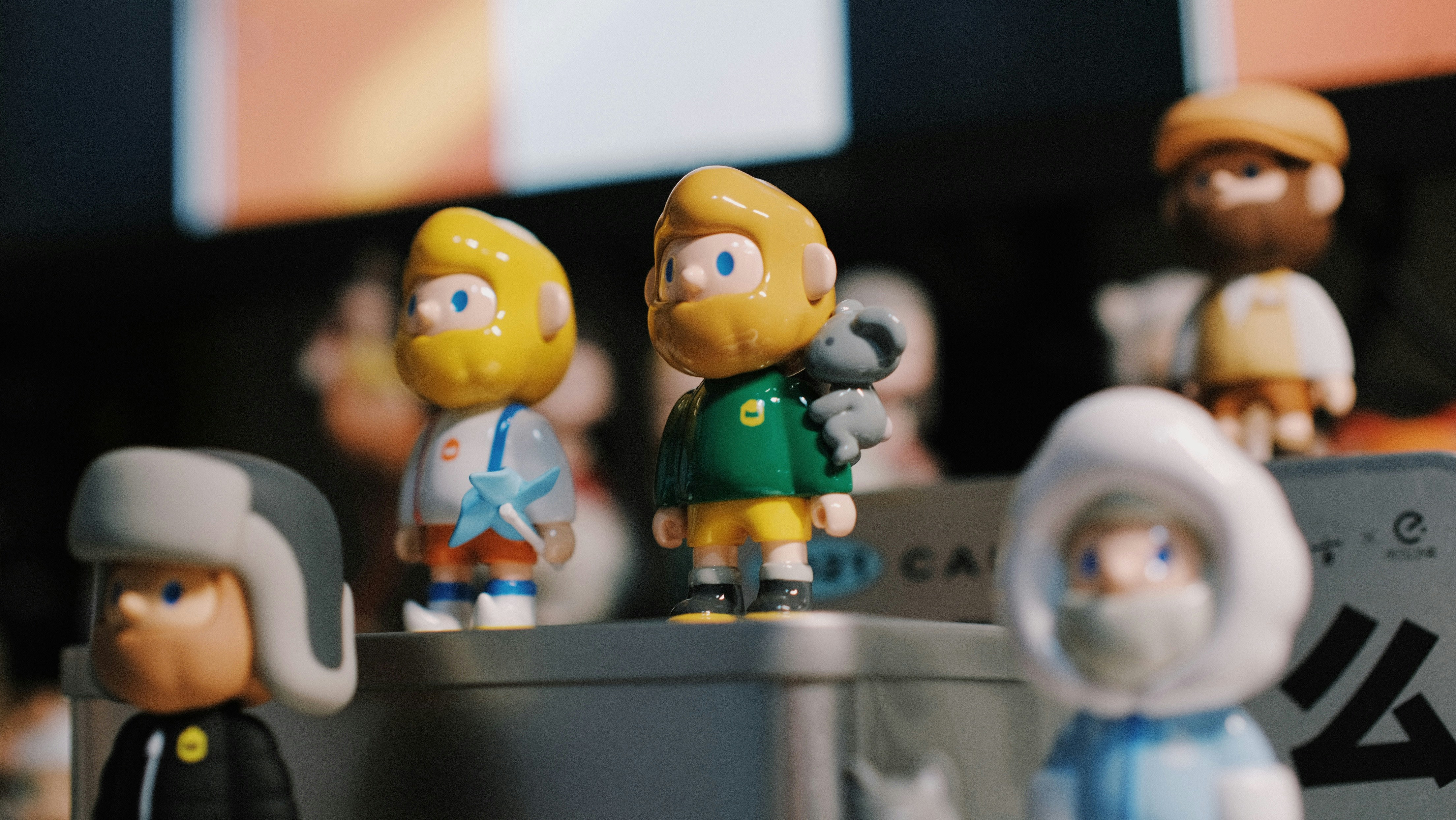 Digital artist designing a talking avatar persona on screen