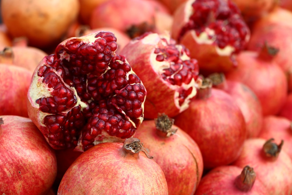 red fruit in macro shot