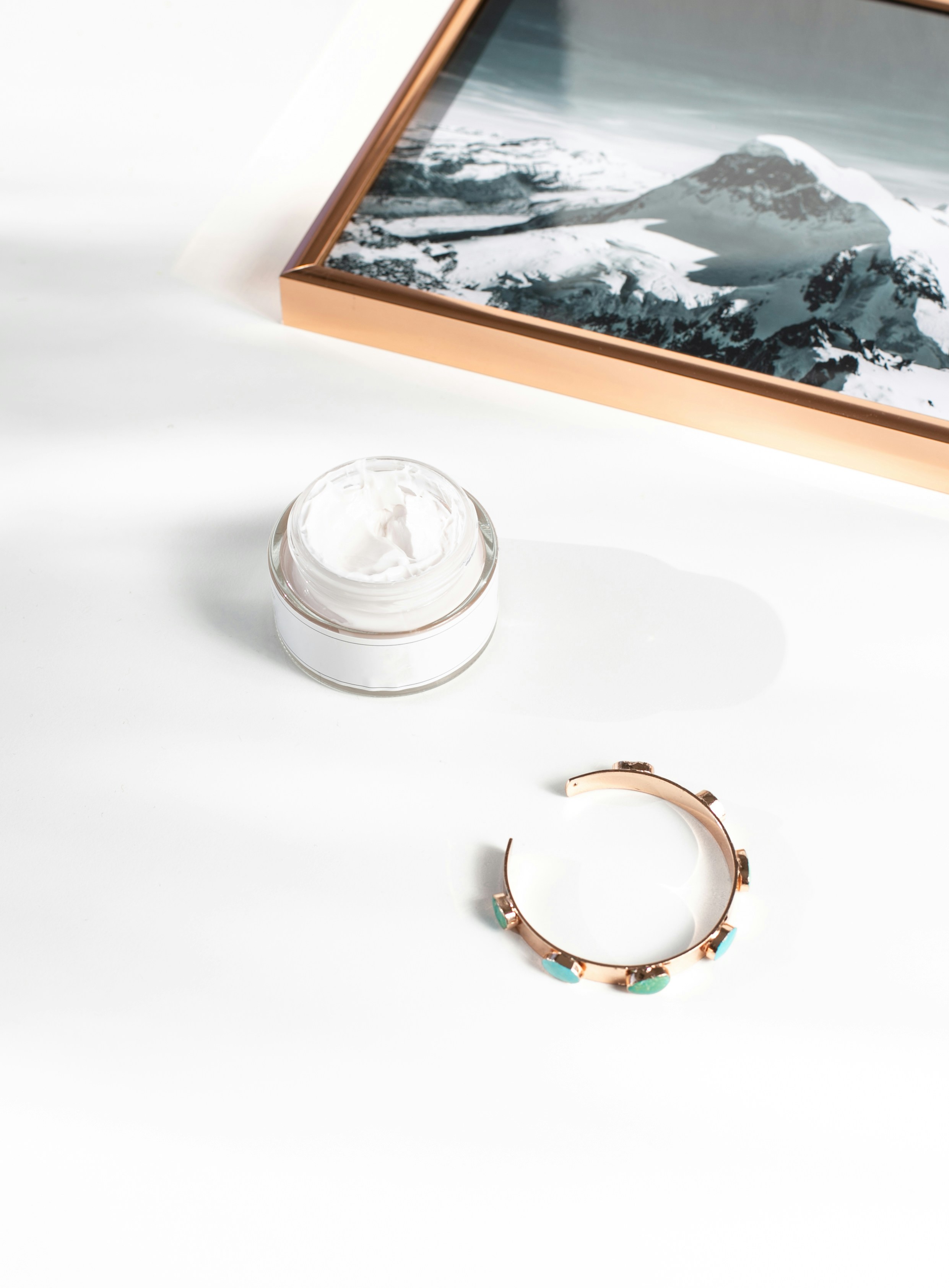 A stylish bottle of skincare serum.