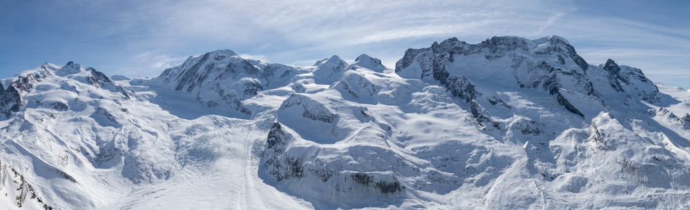 snow covered mountain under cloudy sky during daytime