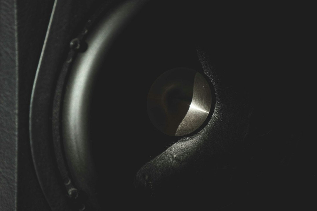 black SVS subwoofer closeup