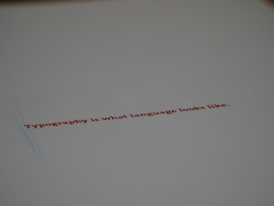 An artistic representation of a minimalistic design showcasing bold typography.