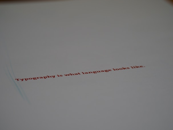 A minimalist web design showcasing elegant typography.