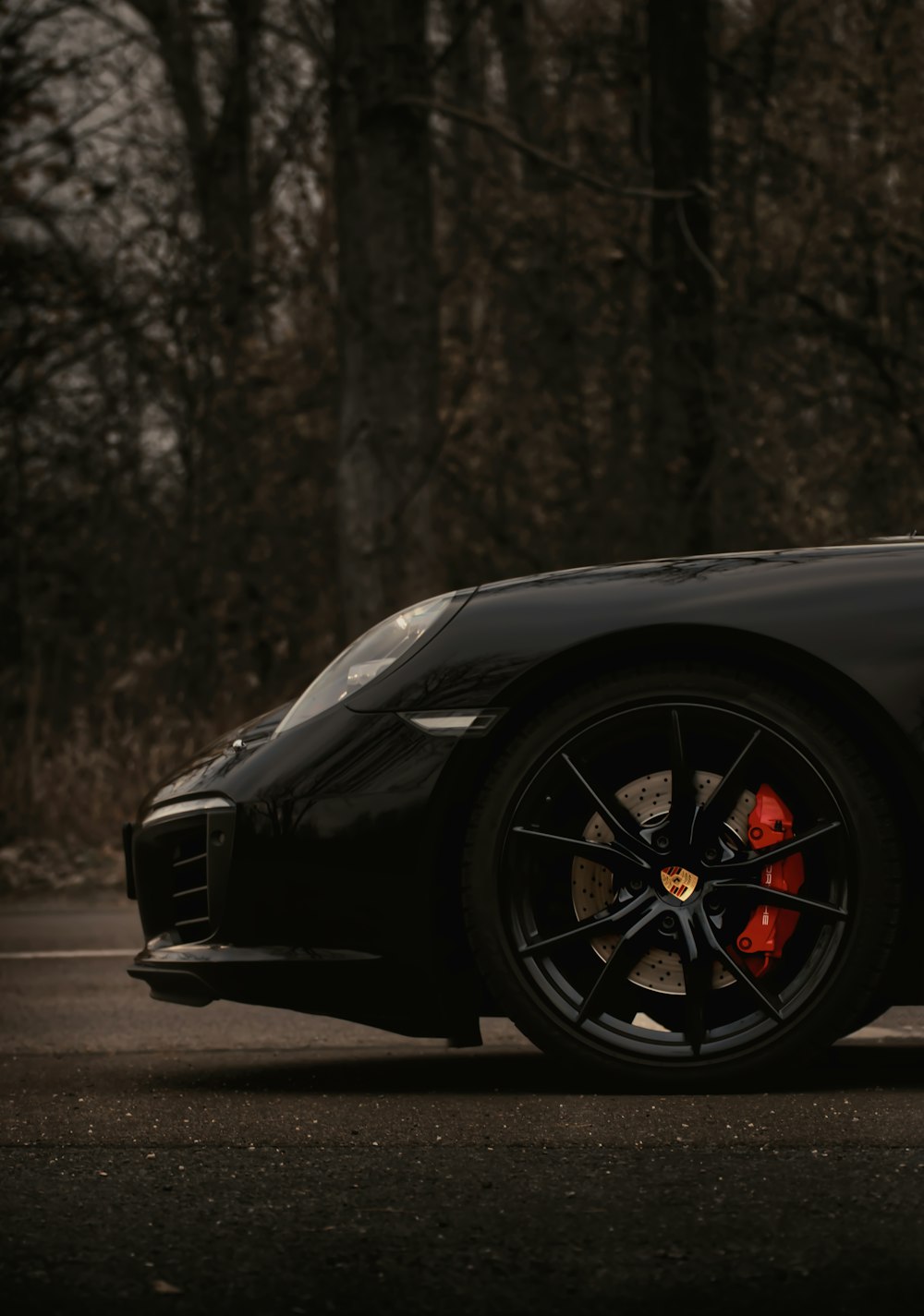 black car on road during daytime