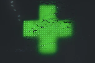 green and black lightning illustration