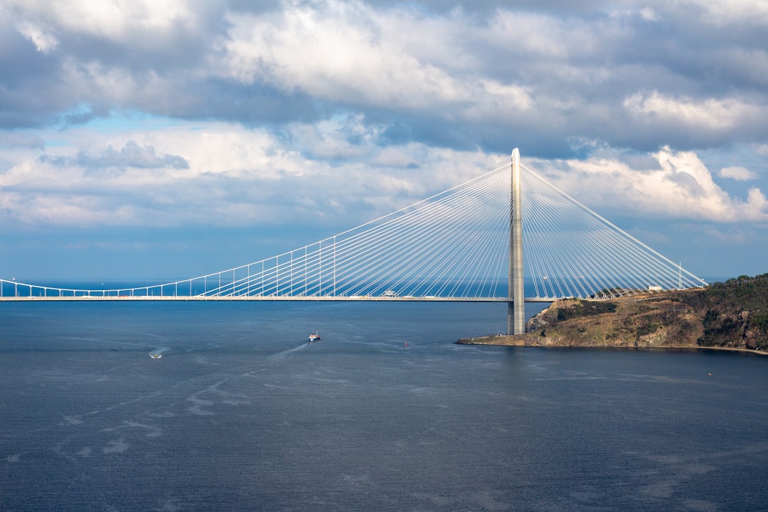 blue bridge under cloudy sky during daytime