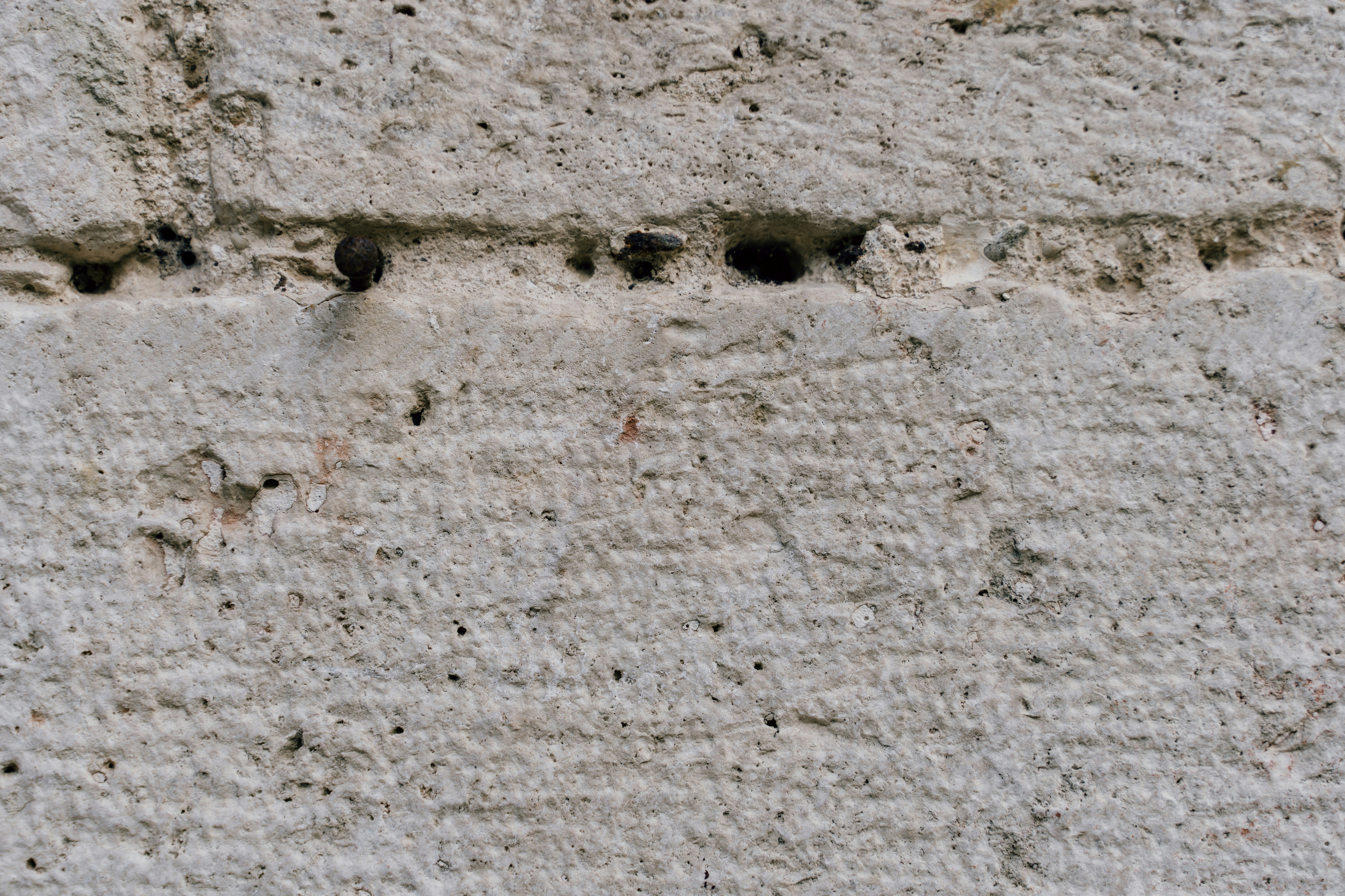 Textured stone wall