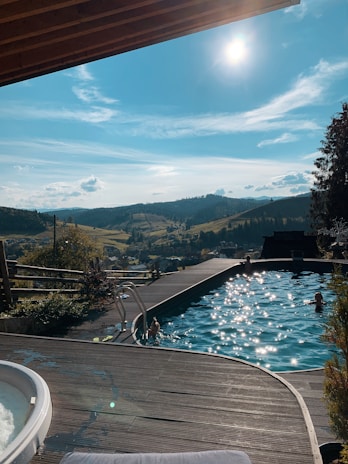 A Temecula family enjoying their freshly serviced pool on a warm afternoon.