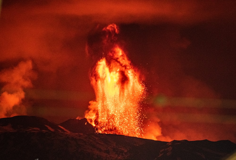 Fuego en medio del campo