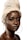 woman with white hair and wearing white head band
