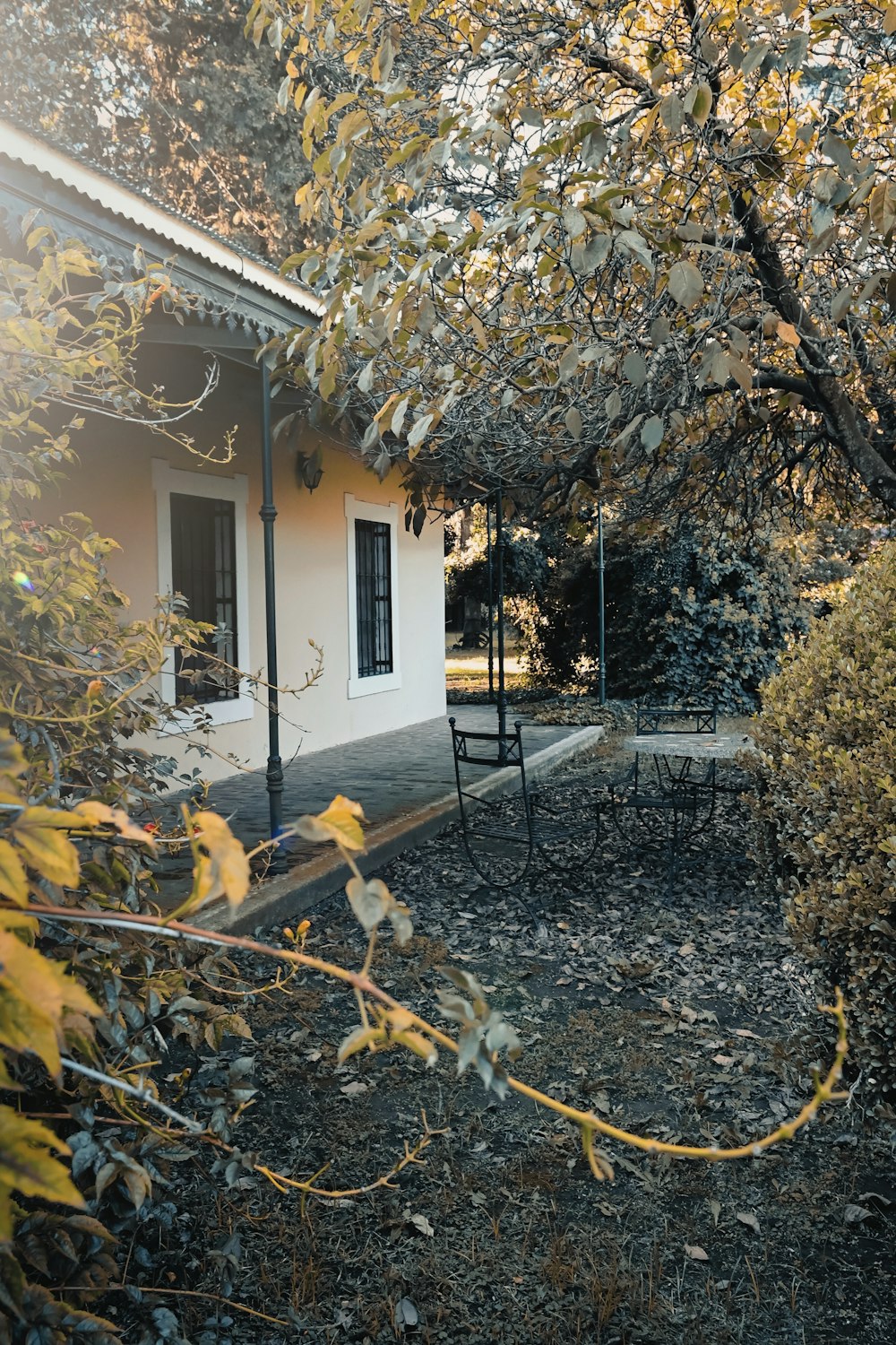 white and brown concrete house near green trees during daytime