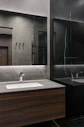 white ceramic sink with stainless steel faucet