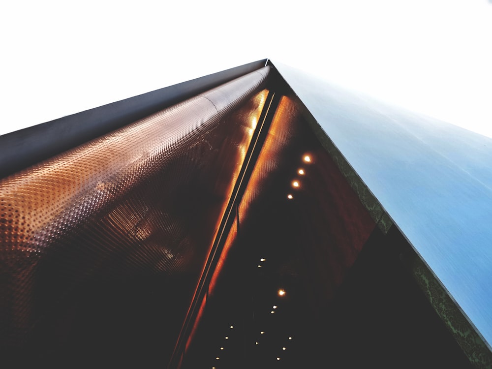 black and brown building during night time