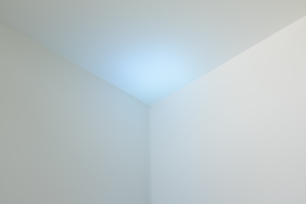 white ceiling with white light