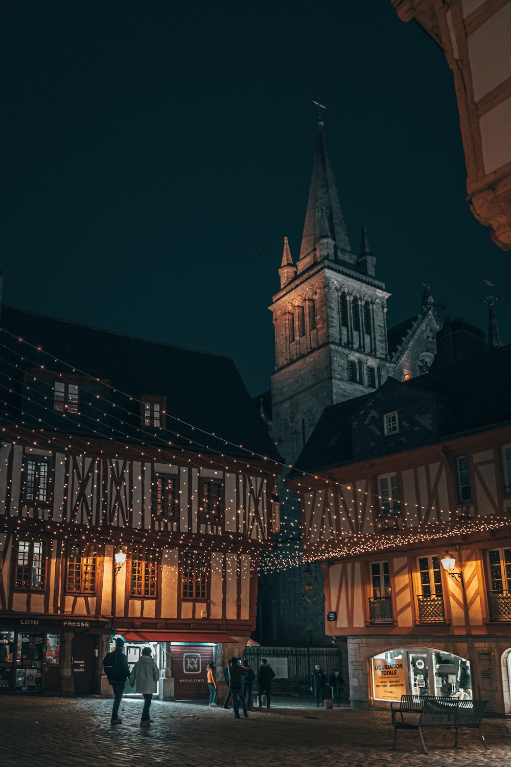 brown concrete building during nighttime