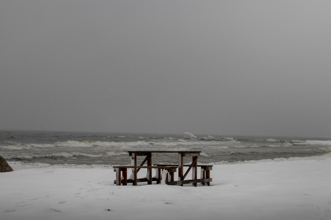 brown wooden beach chair on beach during daytime