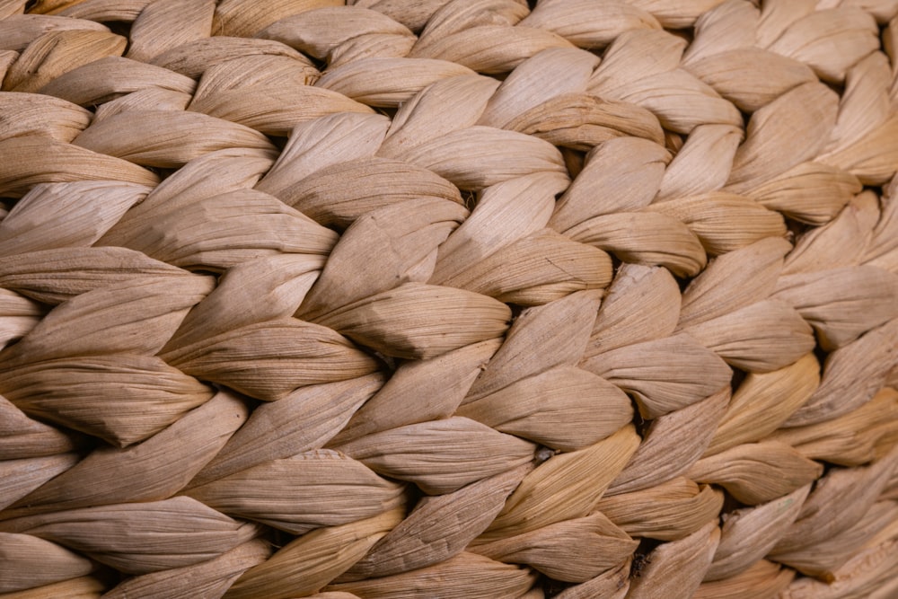 brown woven textile in close up photography