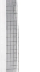 Close-up of a sleek glass curtain wall installation on a modern building facade.