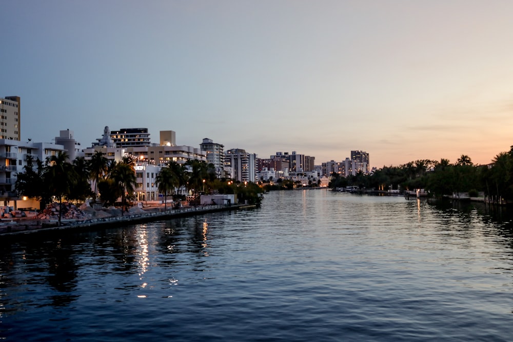 city skyline near body of water during daytime