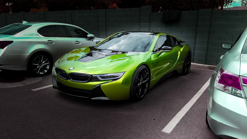 green and black lamborghini aventador