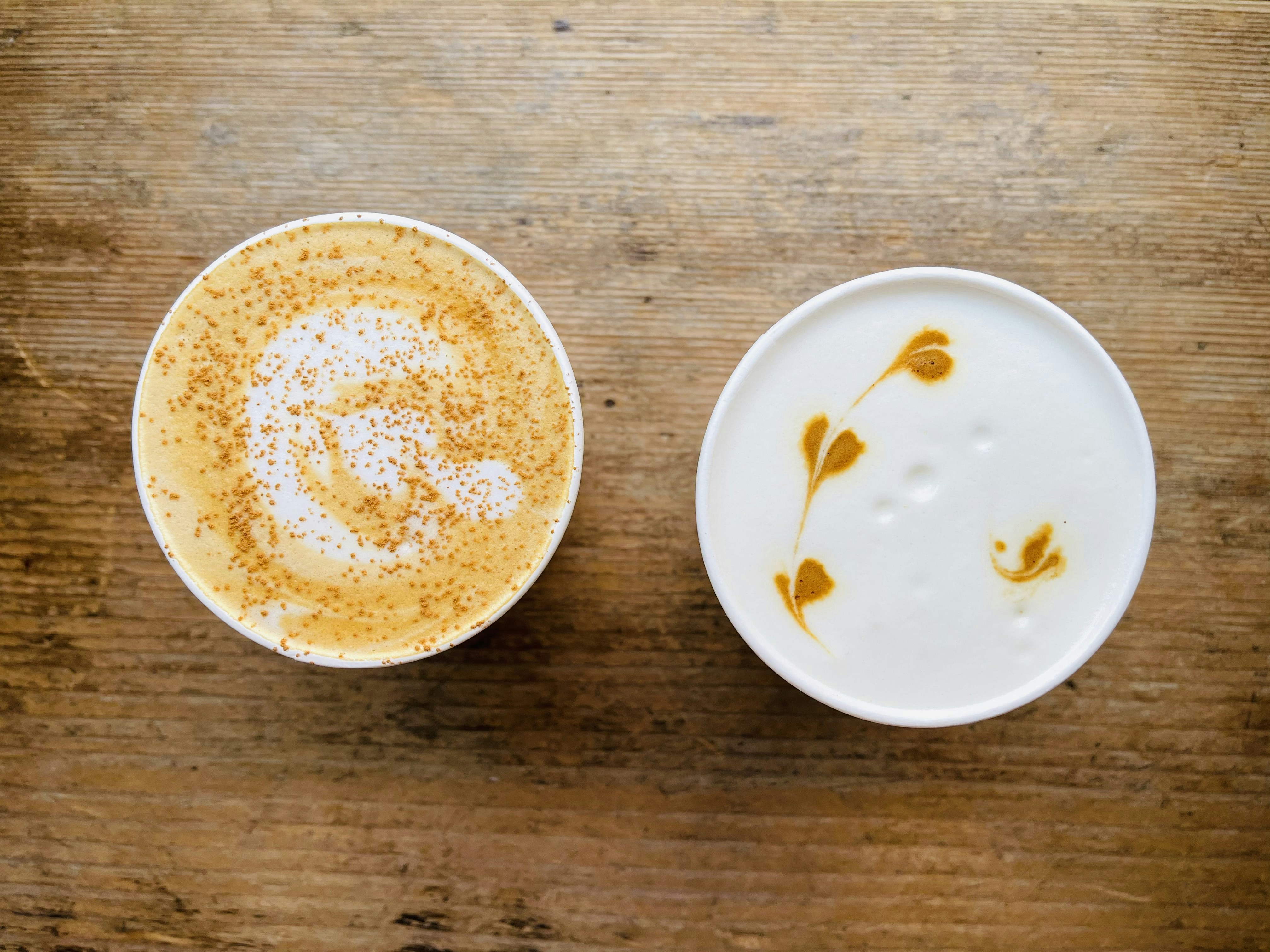 the milk ratio latte vs. cappuccino vs. flat white coffee