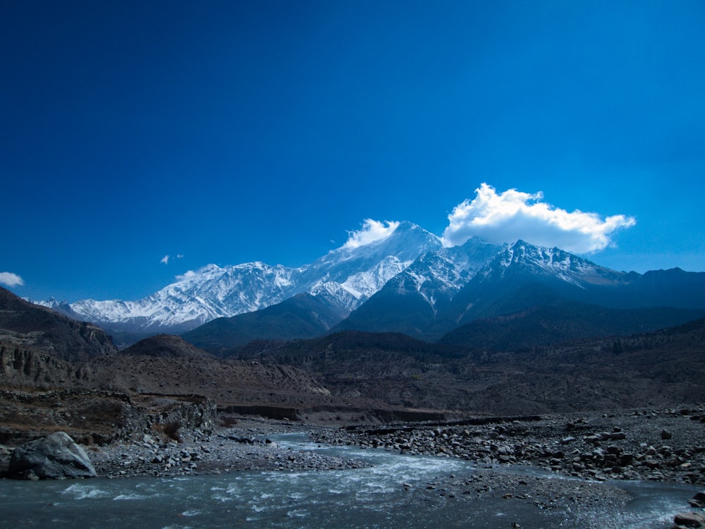 snow covered mountain under blue sky during daytime