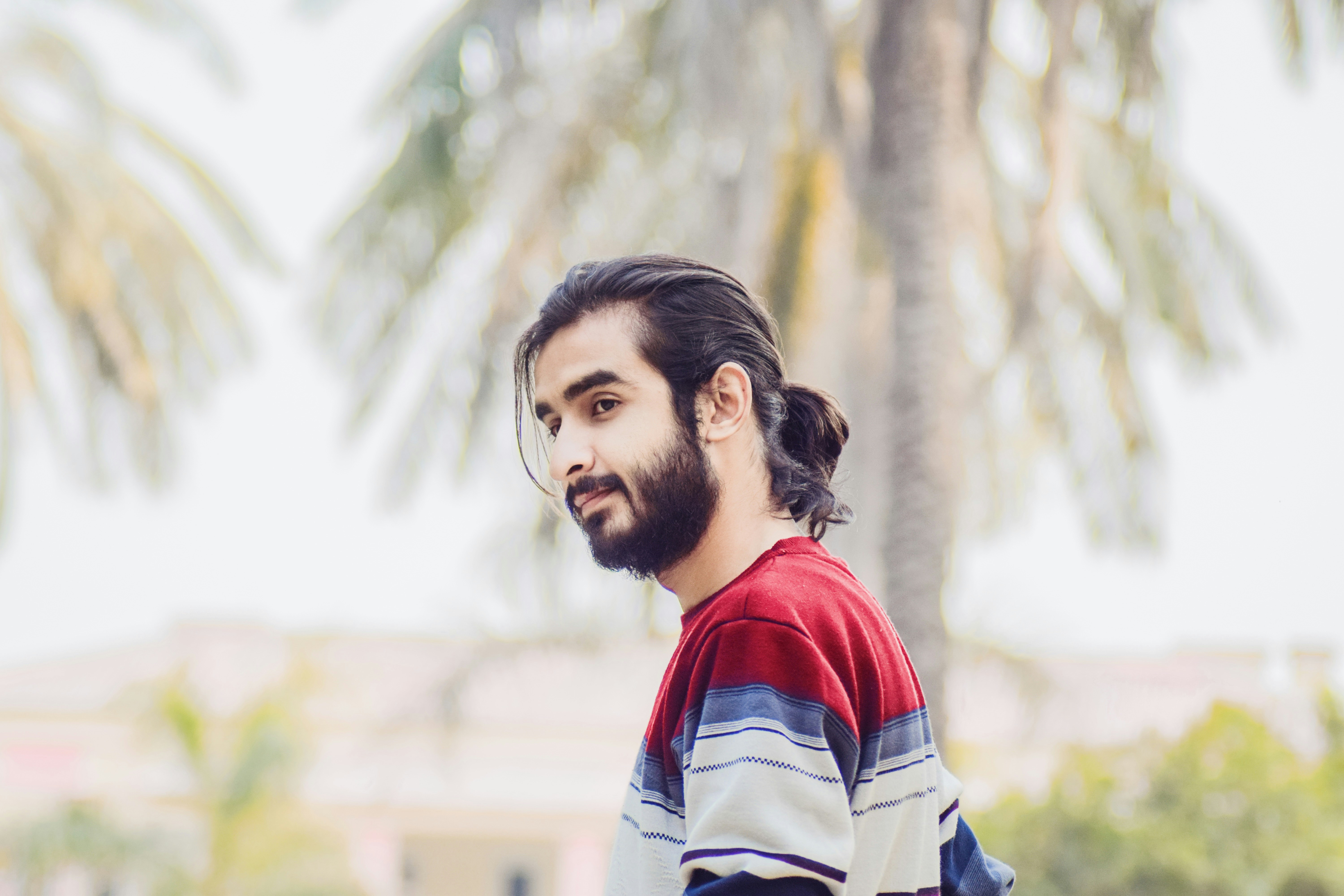 Long Hair Boys Portrait Pony