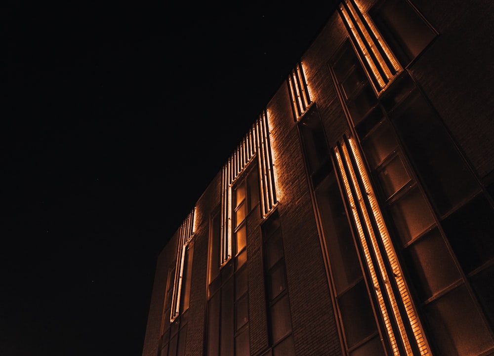 brown concrete building during nighttime