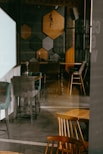 brown wooden table and chairs