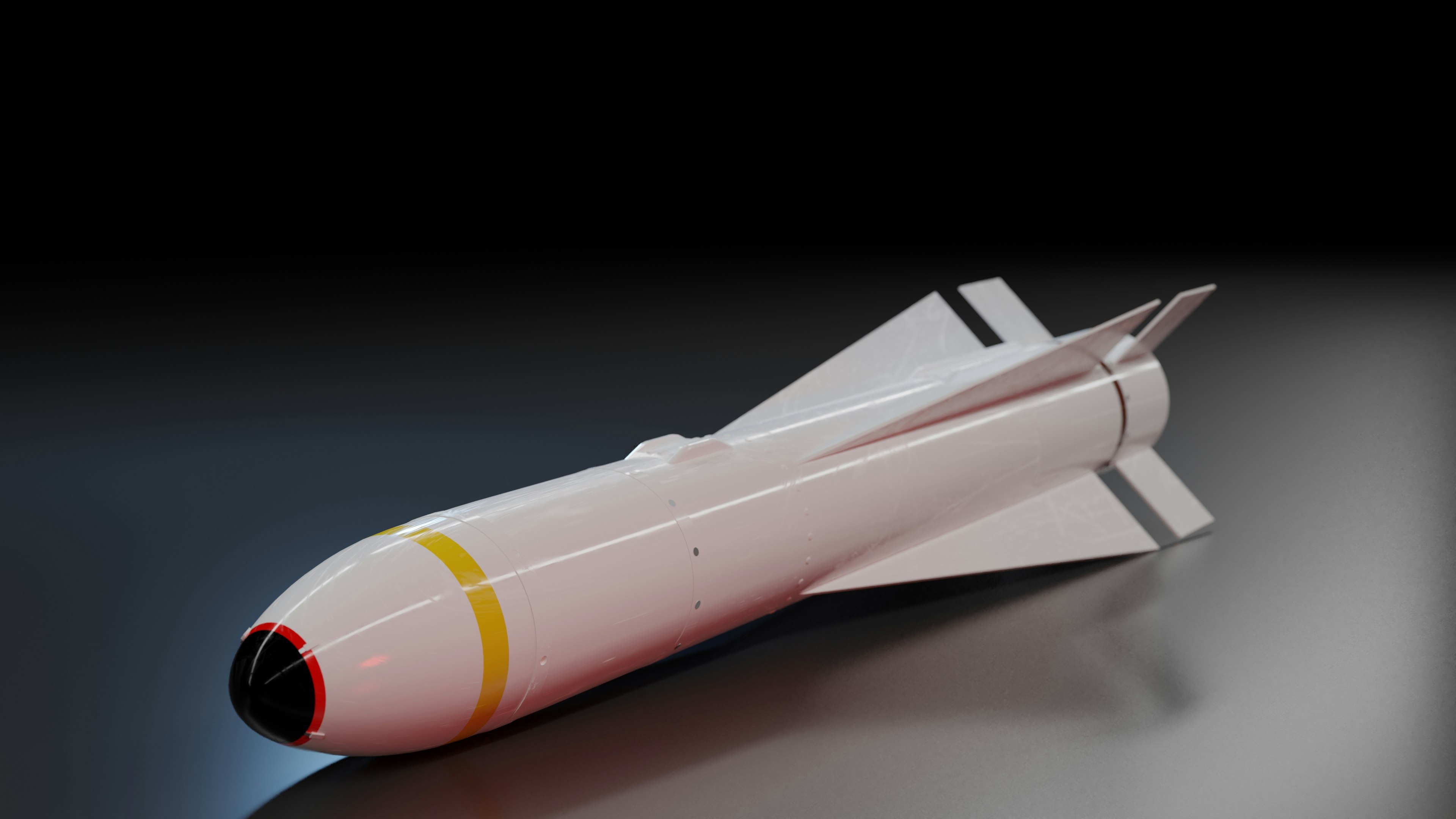 Blender render of an AGM-65A Maverick Air-to-Ground missile in 4k
