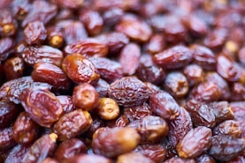 brown and white coffee beans