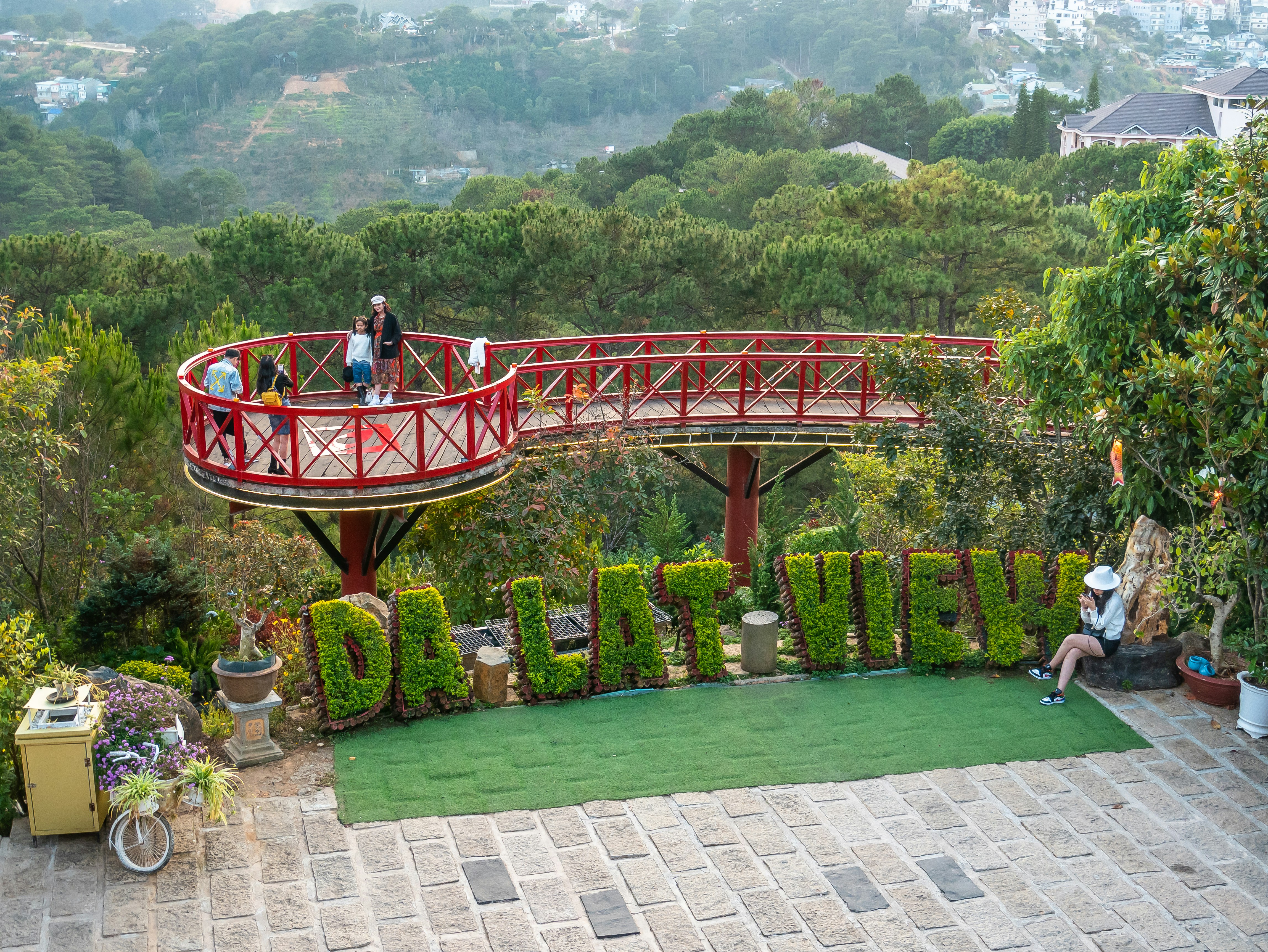 Charming villa with a flower garden and outdoor seating area in Da Lat