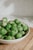 green vegetable on white ceramic bowl