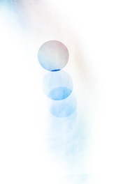 brown and white round light