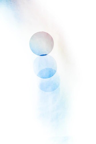 brown and white round light