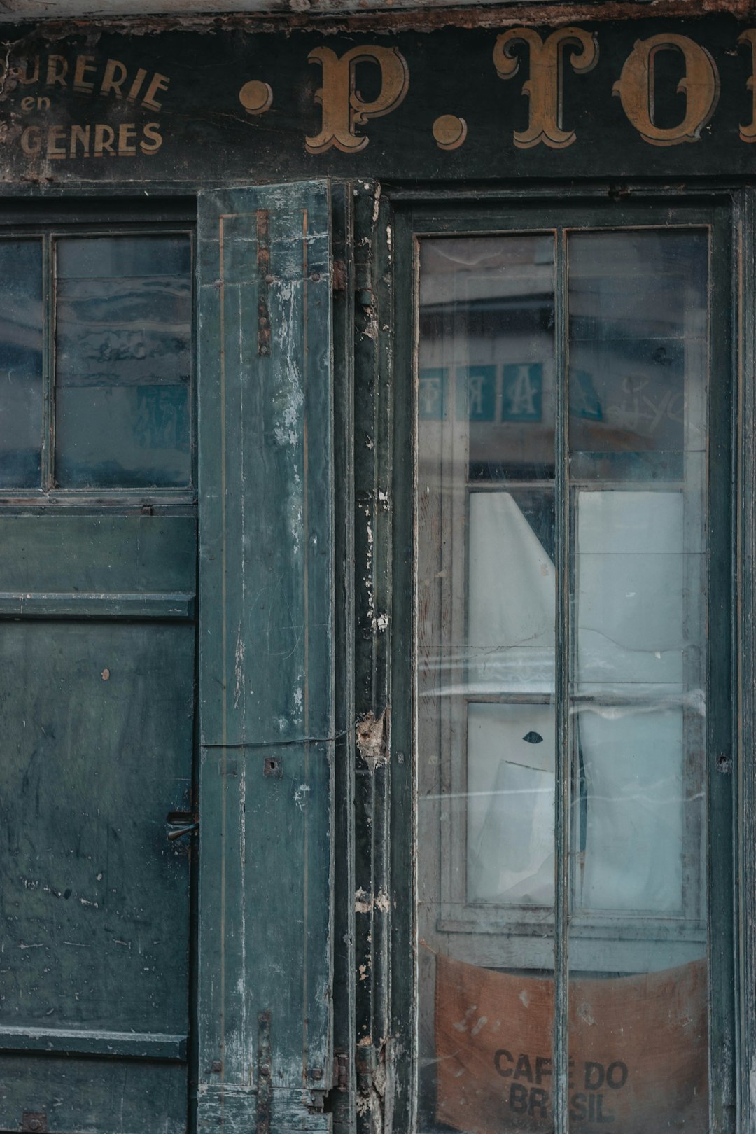 black wooden framed glass window