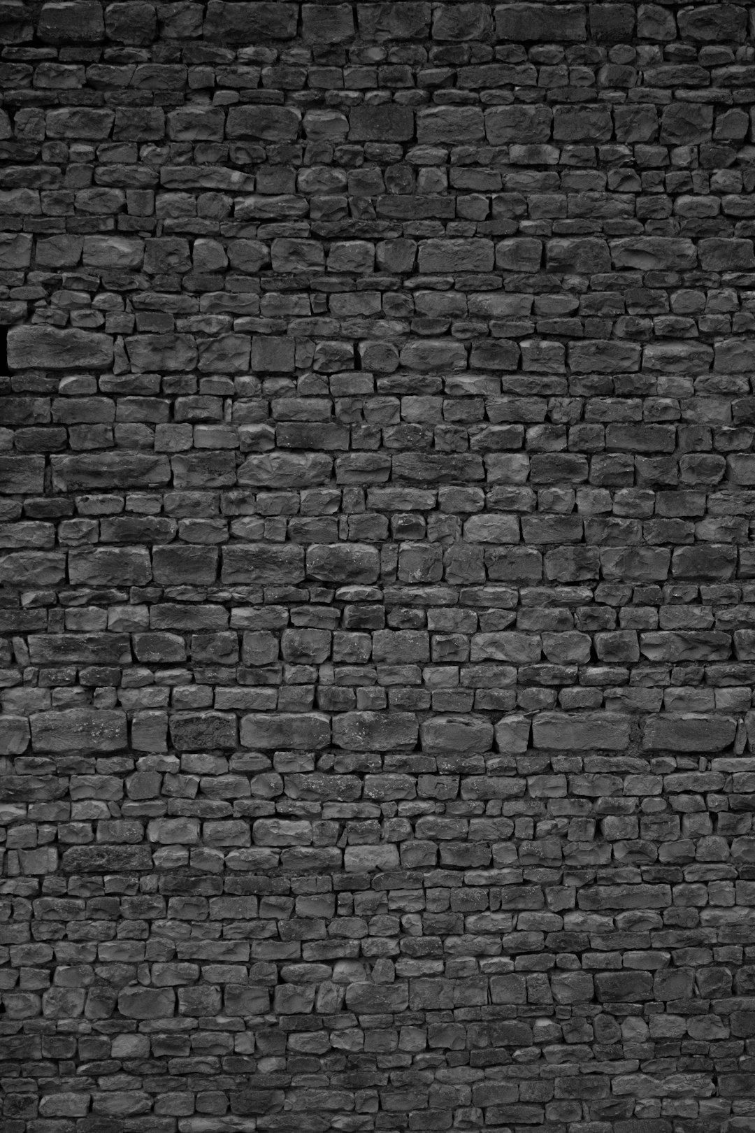 black and white brick wall
