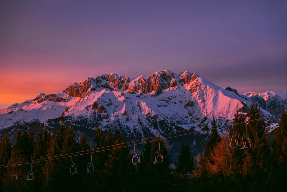 snow covered mountain during daytime