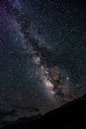 starry night over the mountain