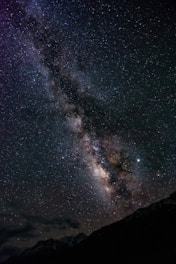 starry night over the mountain