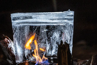 fire in clear plastic pack