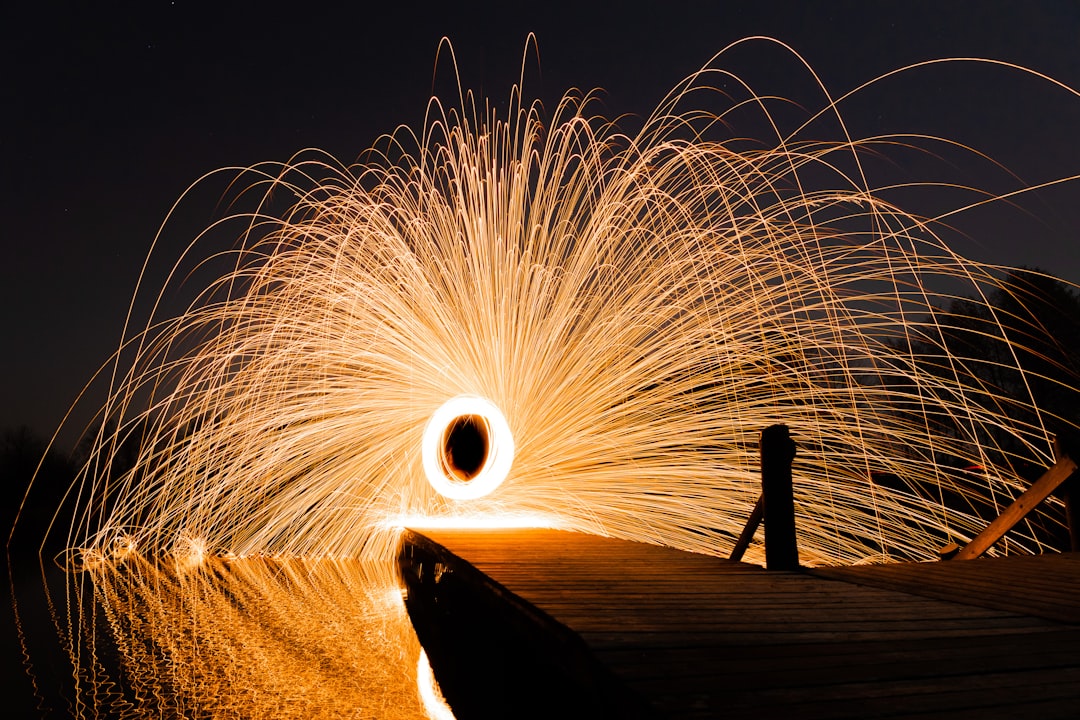 time lapse photography of fireworks