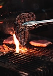 silver fork on fire during night time