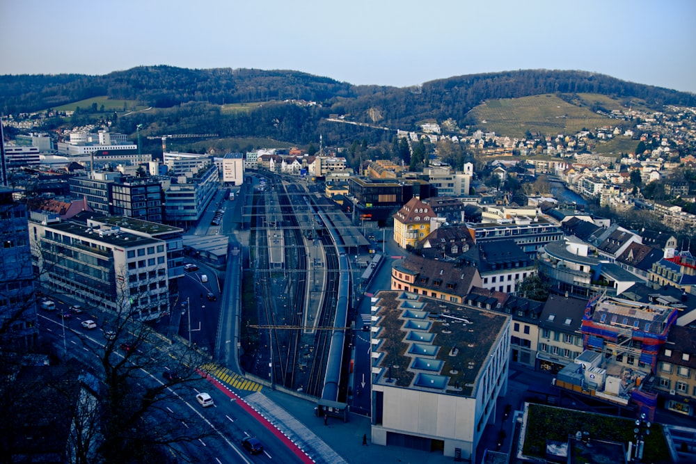 aerial view of city buildings during daytime